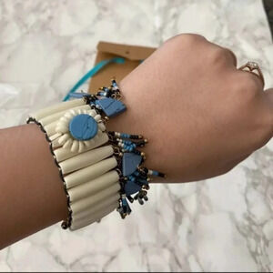 ANTHROPOLOGIE SHIRALEAH Ivory Janelle Bracelet